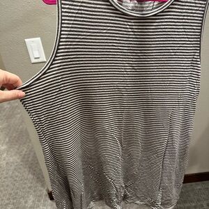 The Limited Black and White Striped Top
